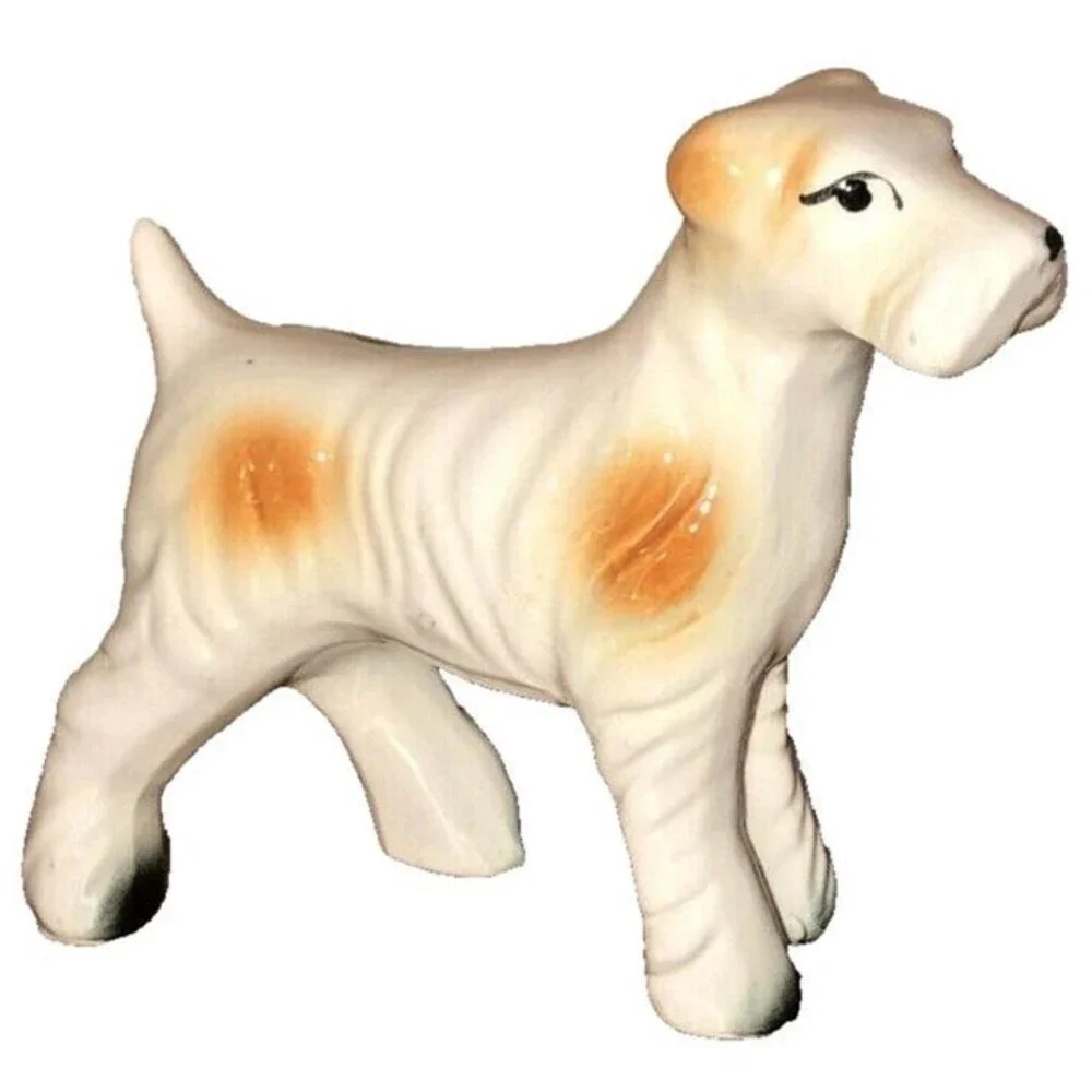 Vintage Porcelain Airedale Terrier Figurine 4